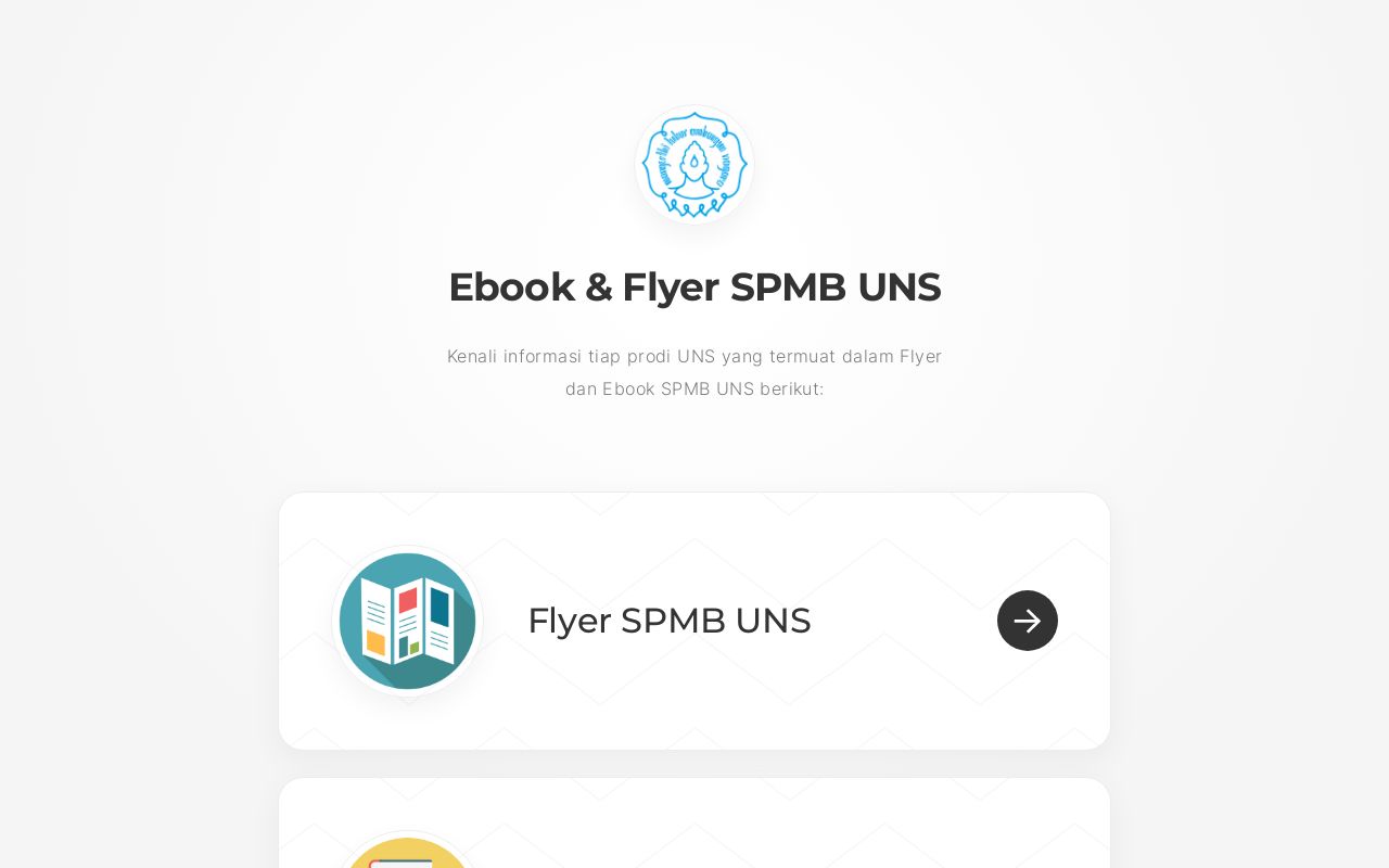 Flyer booklet spmb uns